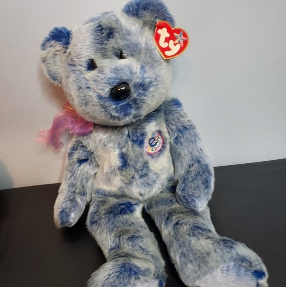 TY Periwinkle The Bear (2001) Beanie Buddy - Picture 2 of 8